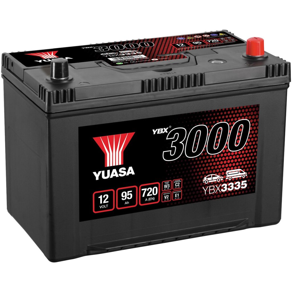 AKUMULATORS YUASA 95AH -+ 304X174X225
