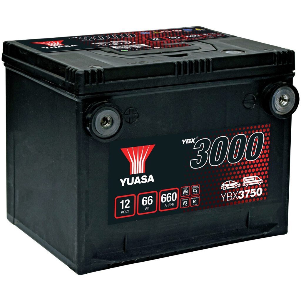 AKUMULATORS YUASA 66AH +- 230X179X185 SĀNU SPAILE