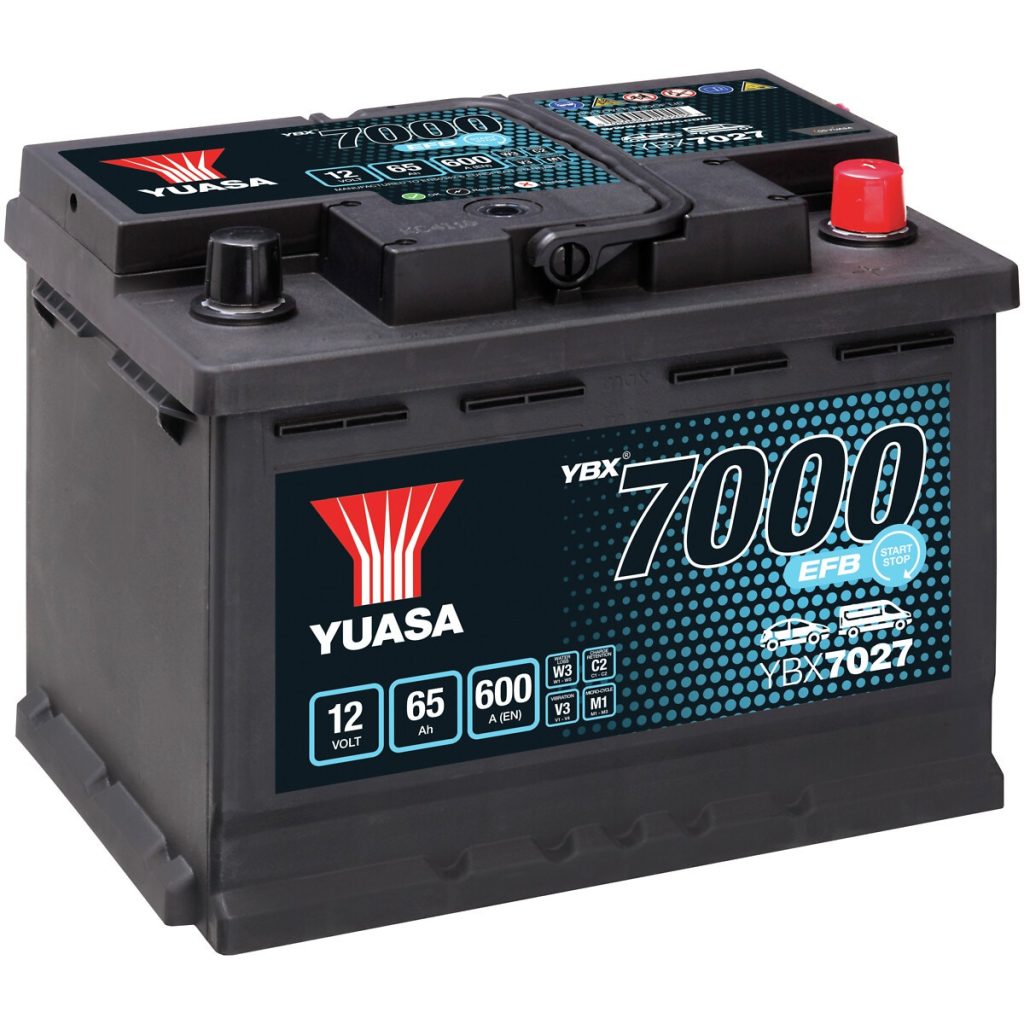 AKUMULATORS YUASA 65AH EFB -+ 242X175X190
